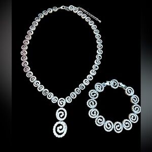 Vintage JBK Jacqueline Kennedy Collection Replica Rhinestone Jewelry Set